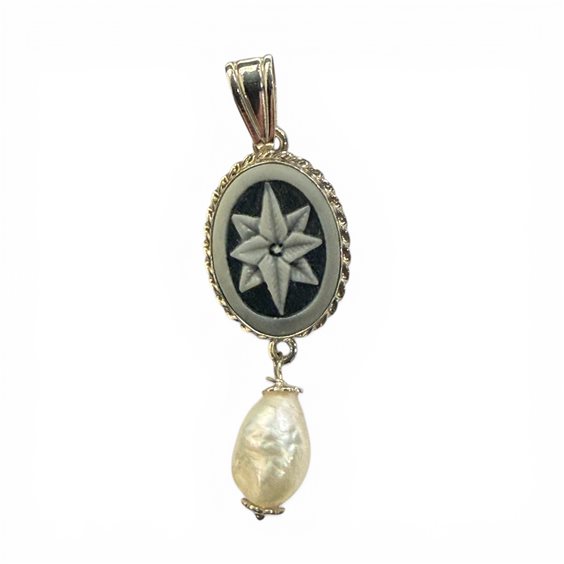 Pendant Mandile 1922 Woman Cammei  in Silver 2MCICM214 - 2MCICM214